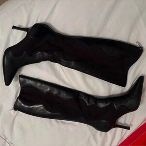 Elegant Black Heeled Boots for Women